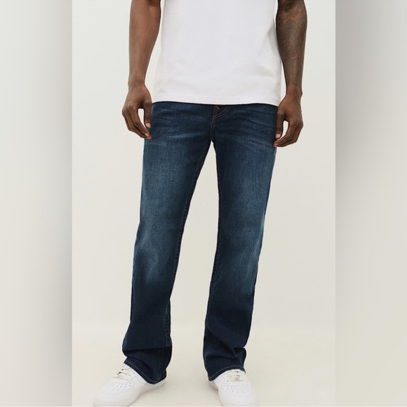 True Religion Billy With Flap Bootcut Jeans Blue Vintage sz 34 - Picture 10 of 11